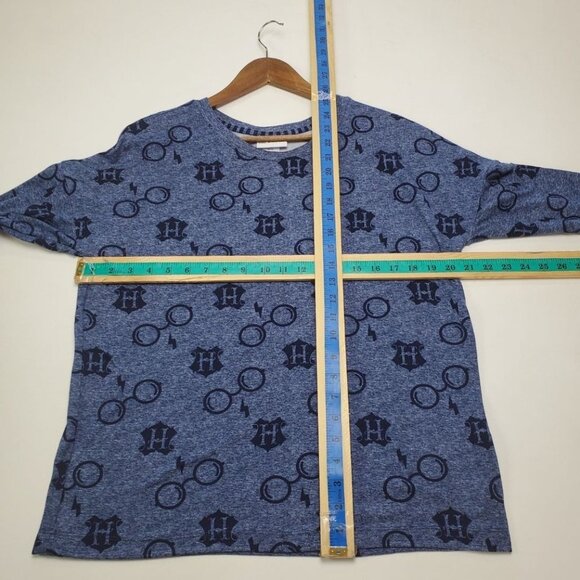 Wizarding World Of Harry Potter Womens Sz M Blue Soft Sweater Top Long Sleeve - Picture 8 of 9
